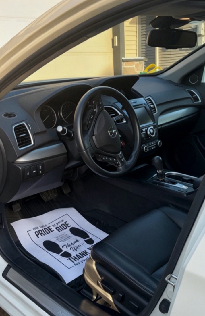 Acura RDX interior after detailing